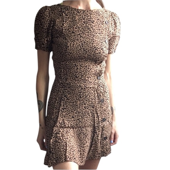 Reformation Katie leopard print mini dress EUC - Picture 6 of 15
